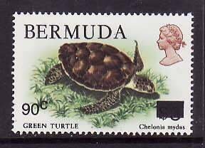 Bermuda-Sc#509- id6-unused NH set-Turtles-1986-