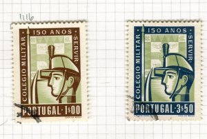 PORTUGAL; 1954 early Military School issue fine used SET