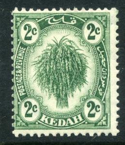 MALAYA KEDAH;  1921-32 early issue fine Mint hinged 2c. value