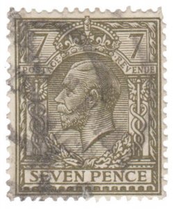 GREAT BRITAIN STAMP 1912 - 13. SCOTT # 168. USED.