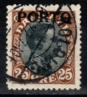 Denmark #J6 F-VF Used  CV $10.00 (V5315)