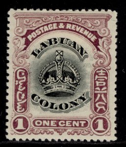 NORTH BORNEO - Labuan EDVII SG117, 1c black & purple, M MINT.