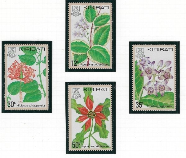 Kiribati 365-68 MNH 1981 Flowers (ak3743)