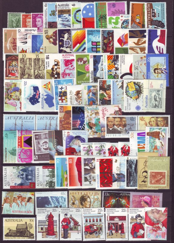 Z730 JLstamps australia mnh all different and sound #