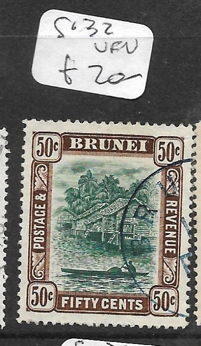 BRUNEI (P0104B)  RIVER SCENE 50C  SG 32   VFU   COPY 1 