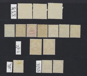 BURMA - 15 JAPANESE OCCUPATION STAMPS SCOTT #2N35-2N64- MINT LIGHT  HINGED