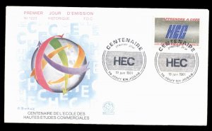 France 1981 College for Commercial Studies FDC