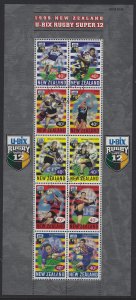 New Zealand 1999 $4 U-Bix Rugby M/S Sc# 1586 used