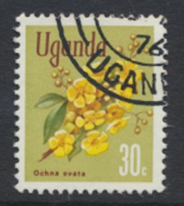 Uganda  SC# 135   SC# 119  Used  Flowers 1969   see scan