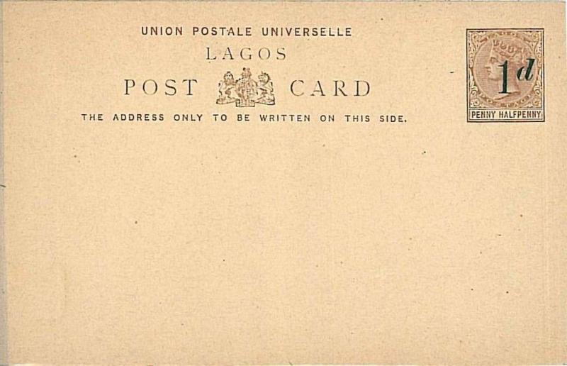 LIONS - POSTAL STATIONERY: LAGOS - HIGGINGS & GAGE #4