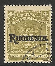 Rhodesia   used s.c. 87