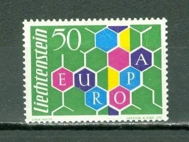 LIECHTENSTEIN SCARCE  1960 EUROPA #356...MNH...$55.00