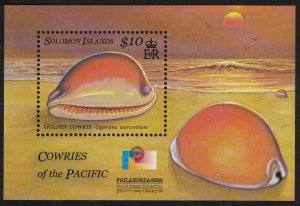 Solomon Is. Golden Cowrie Shells MS 2002 MNH SC#944 SG#MS1033