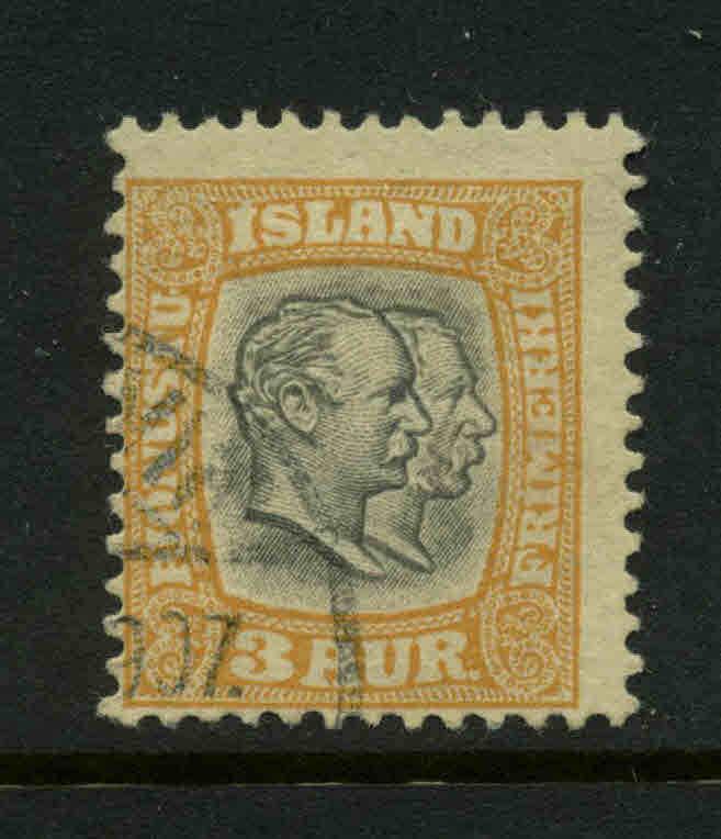 Iceland  Scott #O31 Facit #Tj33 Used