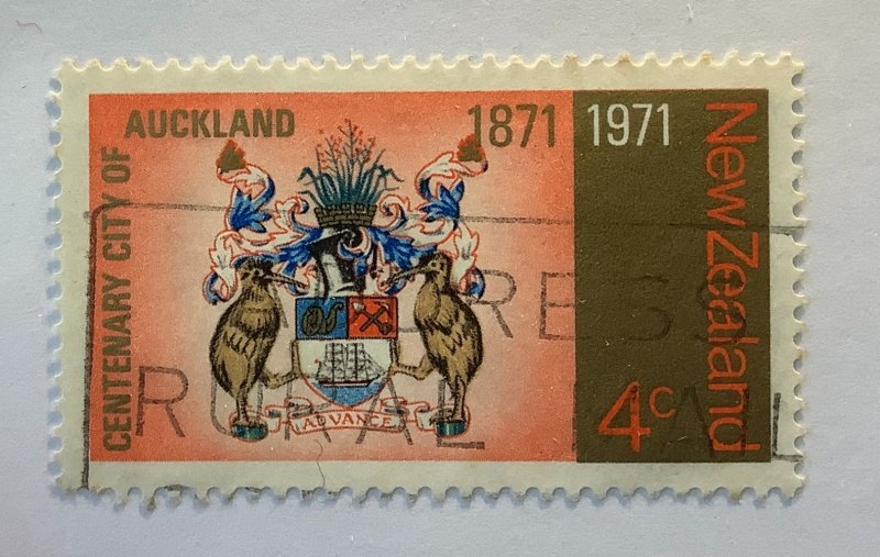 New Zealand 1971 Scott 474 used  - 4c, Auckland city centenary