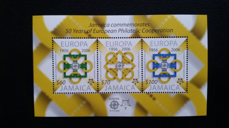 50th anniversary of EUROPA stamps - Jamaica 1x Bl ** MNH