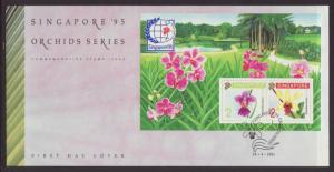 Singapore 597b Orchids U/A FDC