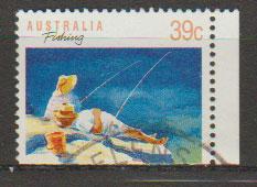 Australia SG 1179a FU - booklet stamp bottom right imperf...