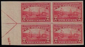 Scott #373 - $395.00 – Superb-OG-NH Showpiece GEM quality arrow block of four.