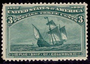 US Stamp Scott #232 MINT NH SCV $97.50. Post Office Fresh