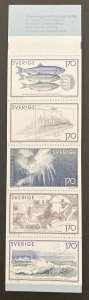 Sweden 1979 #1303a Booklet, Sea Research, MNH.