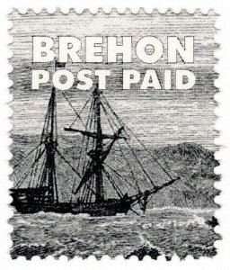 (I.B) Guernsey Cinderella : Brehon Island Post Paid