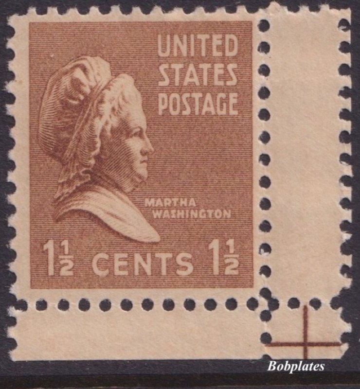BOBPLATES #805 M. Washington Lower Right Corner Gutter Snipe Single EFO