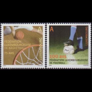 LUXEMBOURG 2008 - Scott# 1232-3 Ball Sports Set of 2 NH