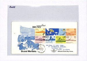 BRUNEI FDC 1984 First Day Cover INDEPENDENCE/MERDEKA Mini-Sheet {samwells}ZM25