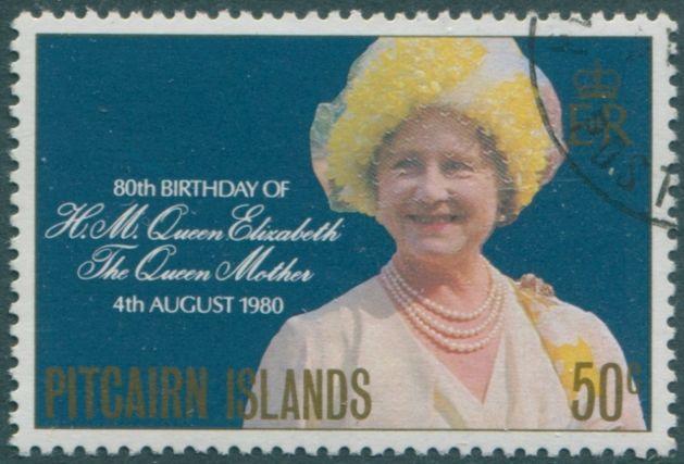 Pitcairn Islands 1980 SG206 50c Queen Mother birthday FU