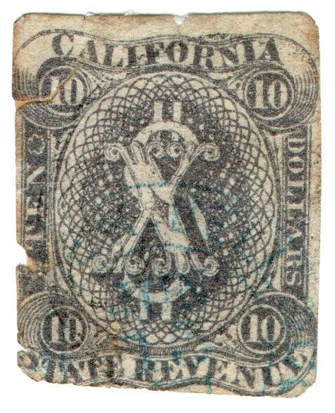 (I.B) US Revenue : Duty Stamp $10 (California)