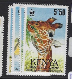 Kenya SC 491-4 WWF Giraffe MOG (2gsv)