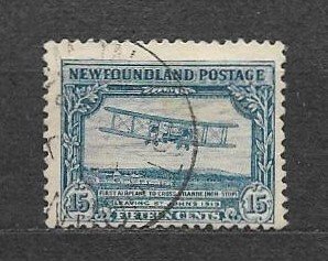 CANADA-NEWFOUNDLAND-Sc#170, 1931, USED, F,  FIRST TRANSATLANTIC FLIGHT-UNWMK.