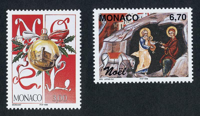 Monaco 2100-1 MNH Christmas Ornament, Nativity, Animals