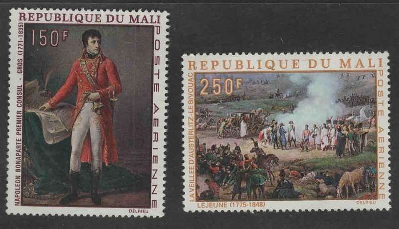 Mali Scott C66-C67 MH*  Napoleon Art airmail stamp set