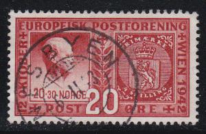 Norway # 253, Used, 1/2 Cat.
