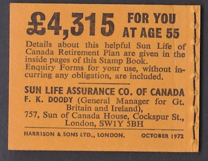 BK127 1972 Booklet MNH