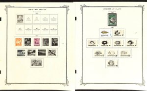 Christmas Island Stamp Collection on 3 Scott Specialty Pages To 1969