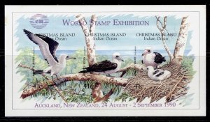 AUS - Christmas Is QEII SG MS310a, 1990 exhibit, NH MINT. Cat £1200 ERROR-IMPERF