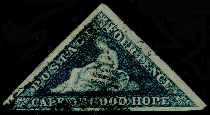 SOUTH AFRICA - Cape of Good Hope SG19b, 4d slate-blue, FU. Cat £500. RPS CERT