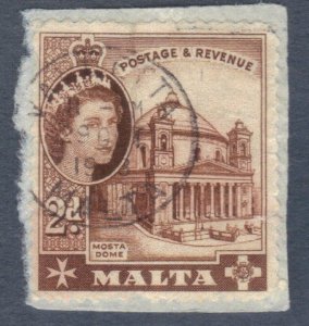 MALTA SCOTT #250  USED  2p 1956-57