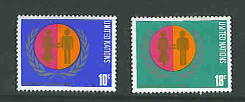 UN New York Issue # 258-59 f-vf mnh set