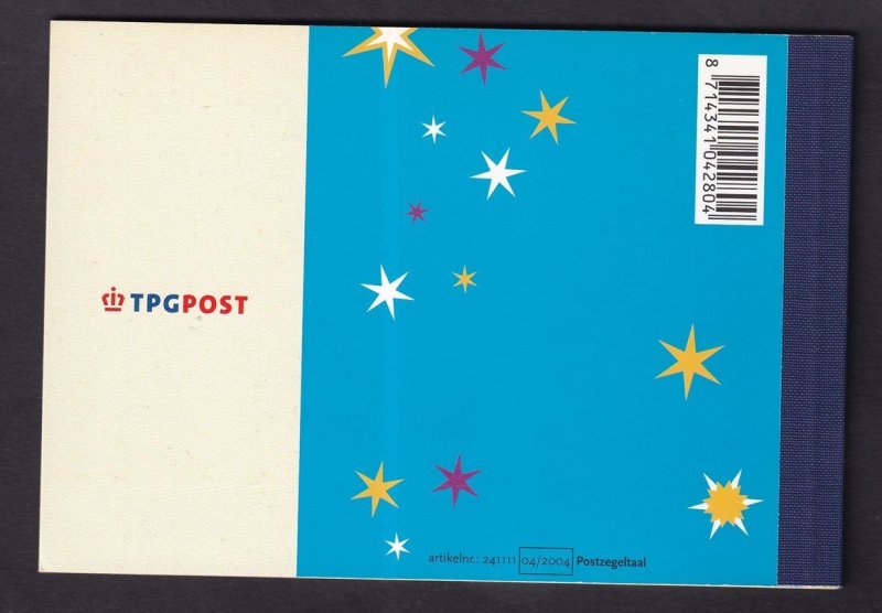 Netherlands #1179  MNH 2004 complete prestige booklet PR5 December stamps