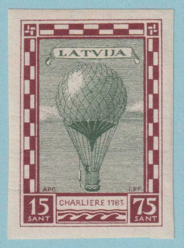 LATVIA CB11a AIRMAIL SEMI-POSTAL  MINT NEVER HINGED OG ** EXTRA FINE! - LBE