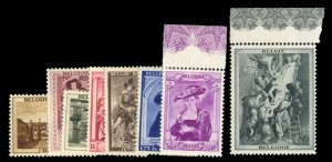 Belgium #B241-248 Cat$44.90, 1839 Rubens, complete set, hinged