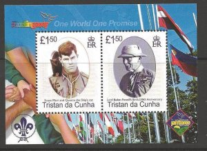 TRISTAN DA CUNHA SGMS888 2007 SCOUTING MNH