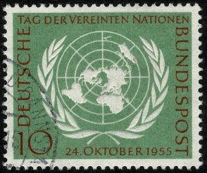 GERMANY 1955 UNITED NATIONS' DAY USED (VFU) SG1147  P.14 SUPERB