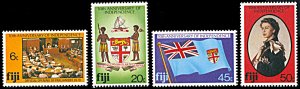 Fiji 434-437, MNH, 10th Anniversary of Independence