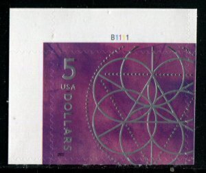 U.S.#5701 Floral Geometry $5.00 PNS, MNH. P#B1111