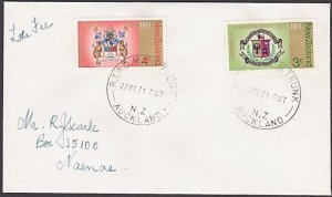NEW ZEALAND 1971 cover TPO Main Trunk OUT....railway cancels...............A3520